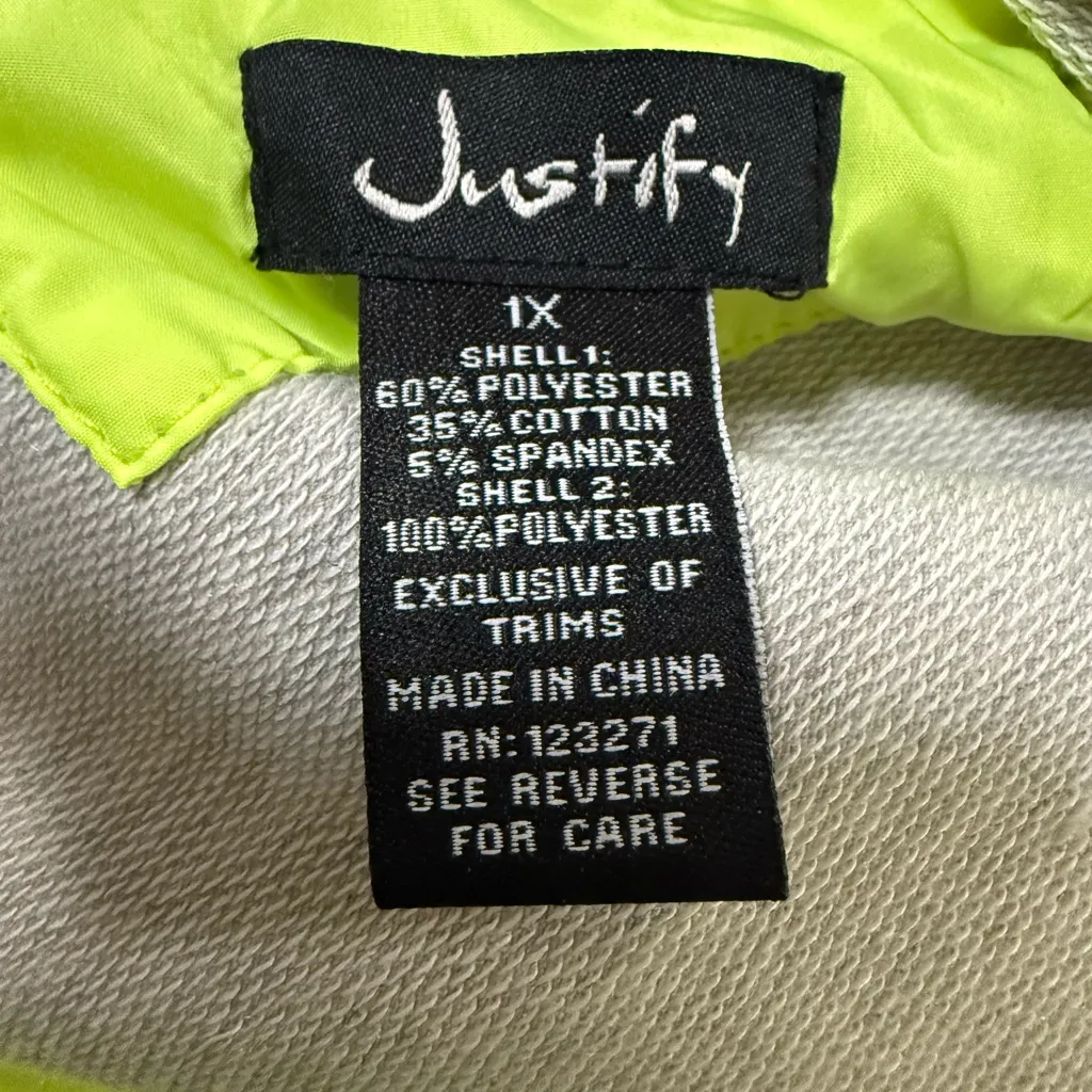 Justify Neon Green and Gray Jacket - Image 7