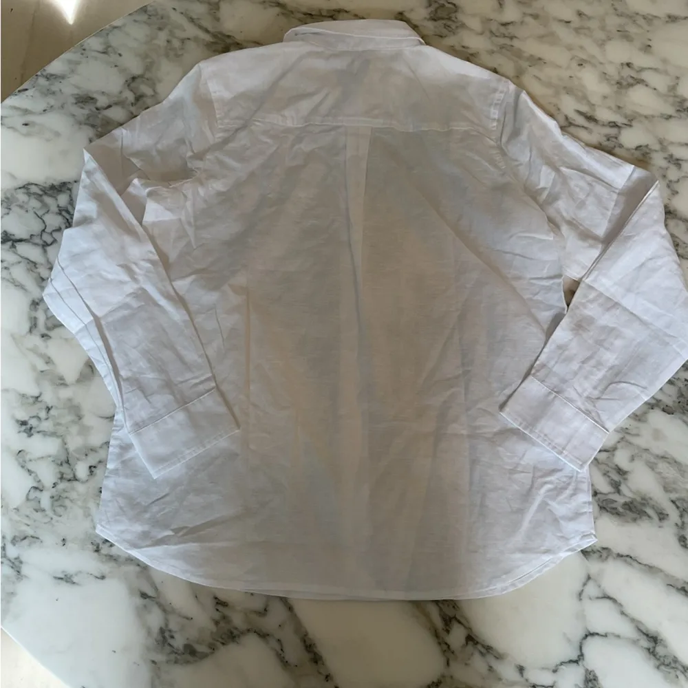 NWT JCrew White Linen Botton Blend Button Down Shirt l S l Sold Out l Needs Wash - Image 5