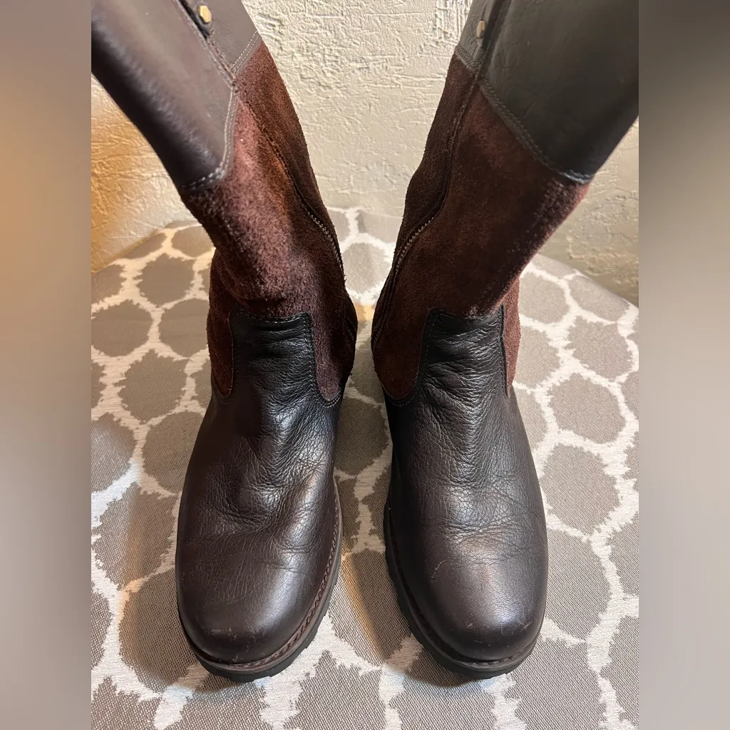 Timberland Brown Suede Leather Boots
Tweed lining lug casual countryside 7.5 - Image 11