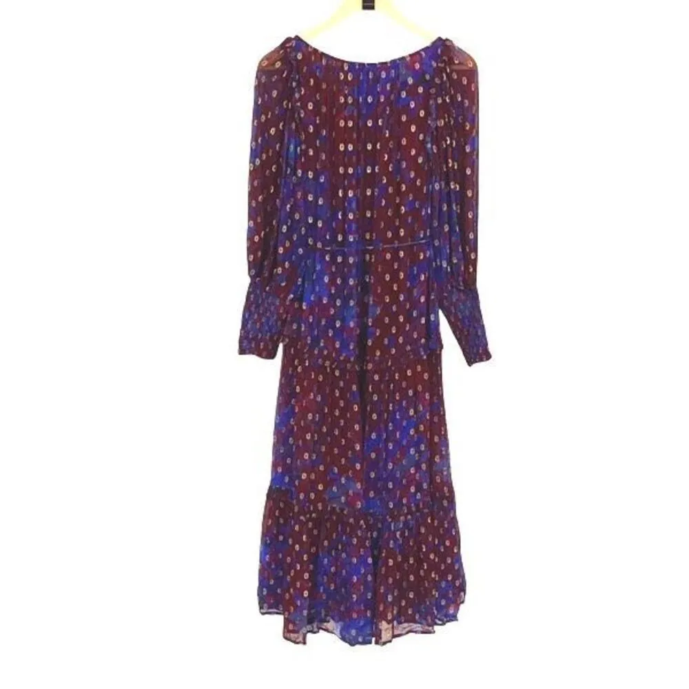 Cleobella Addison Midi Dress Confetti Tiered Sheer Size‎ XSmall  NWT $298 - Image 5