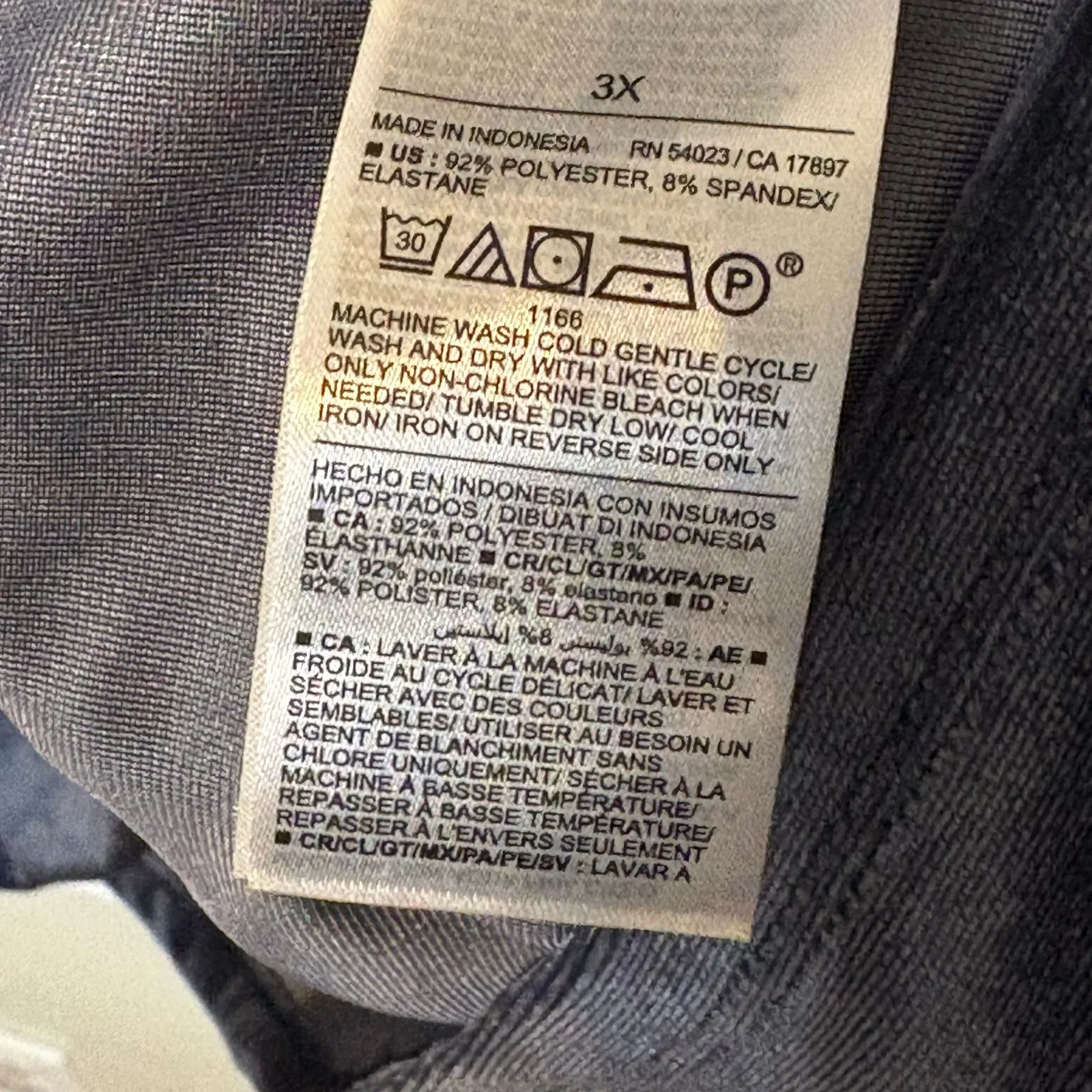 Old Navy‎ Blue Velvet One Shoulder Long Sleeve Dress Size 3X - Image 7