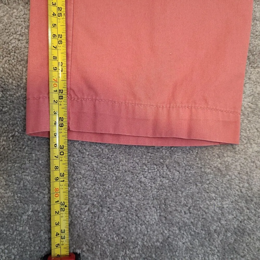 Garnet Hill Womens Pants Coral Size 10 Petite Chino Mid Rise Straight 100%Cotton - Image 10