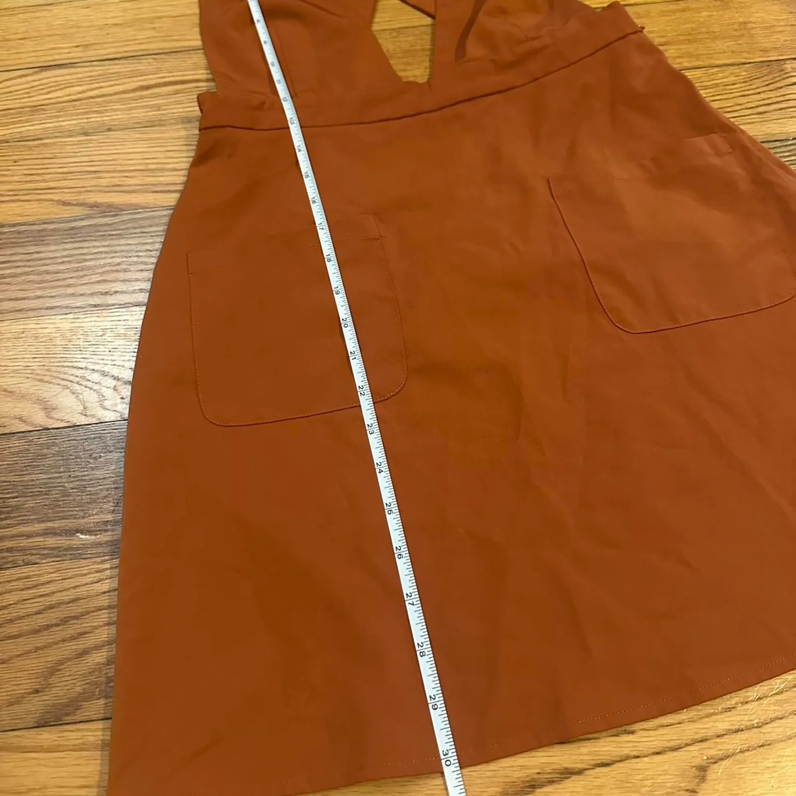 Rustic Orange mini boho dress - Image 4