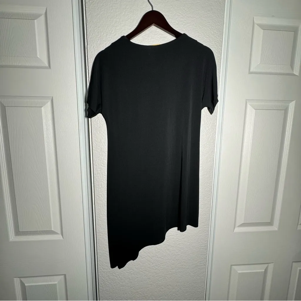 Catherine Malandrino • Asymmetrical Mini Dress • Black • Small • Short Sleeve - Image 6