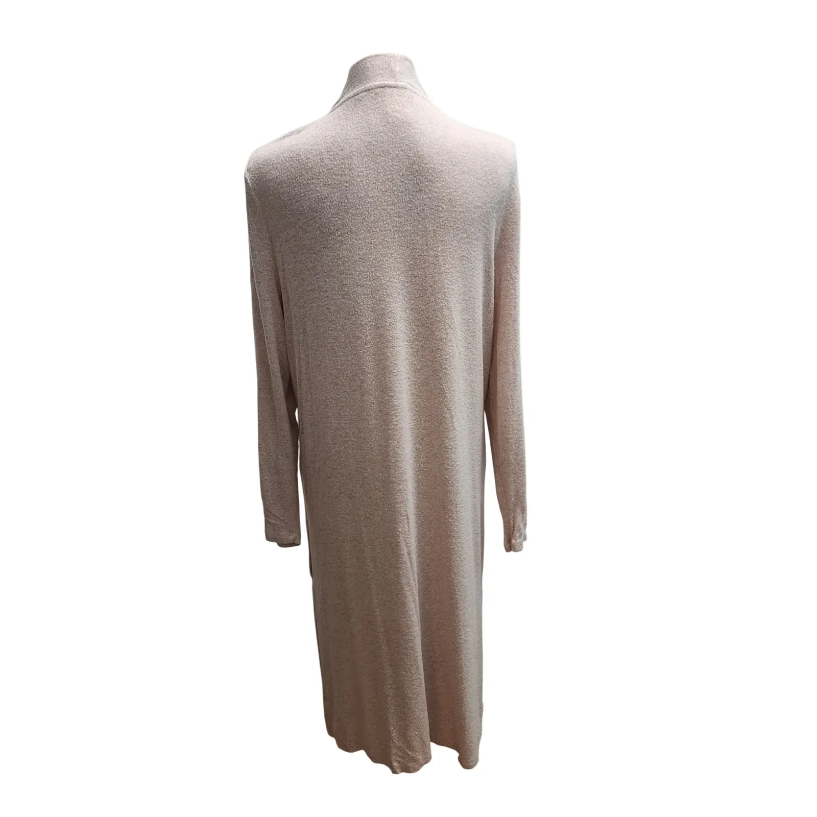 Faded Glory Women's Oatmeal Heather Long Cardigan Duster Size‎ L - Image 2