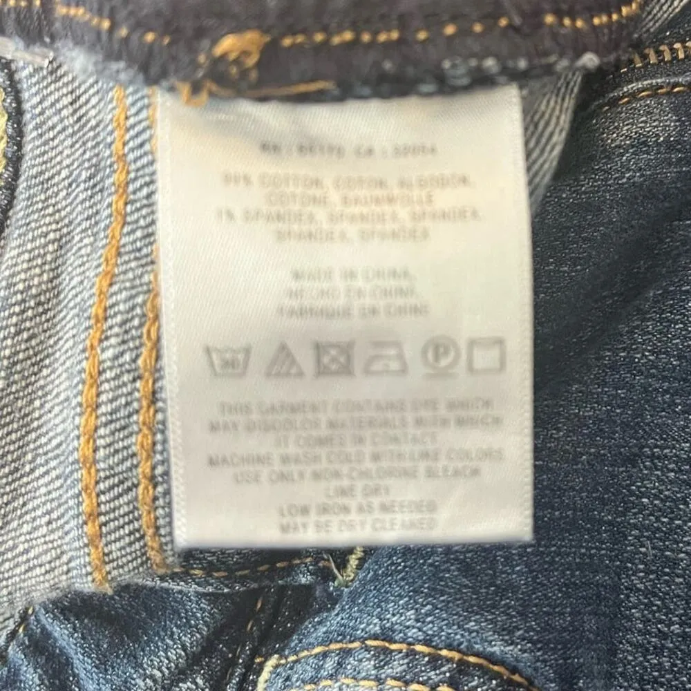 Pilcro and the Letterpress x Anthropologie Women's Script sz 28 Shorts 6” Inseam Blue - Image 8