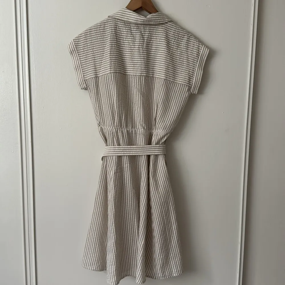 CHAPS Striped Button-Up Dress with Belt M - Image 8