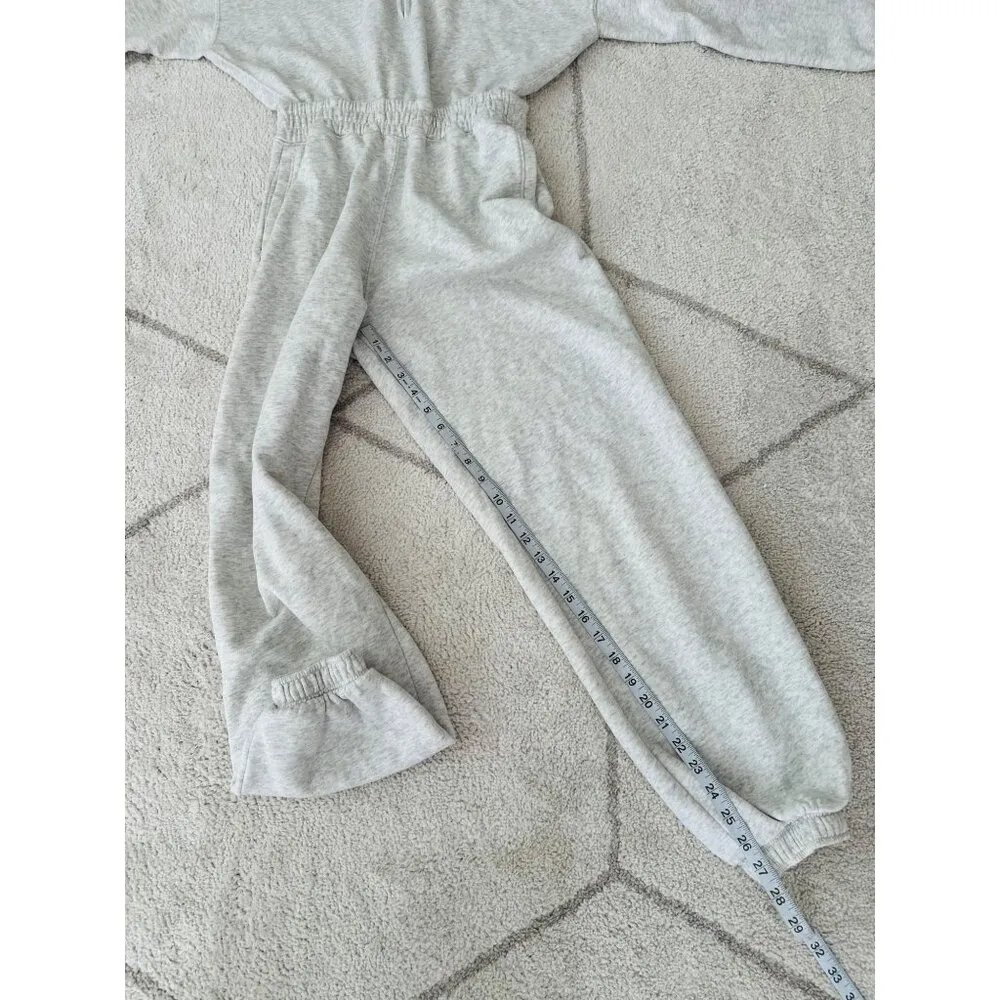 Abercrombie & Fitch Soft Hooded Gray Jumpsuit Loungewear Comfy sz XS - Image 7