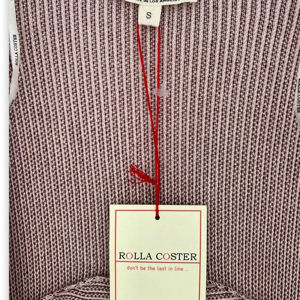 Rolla Coster | NWT | S | Red + White Striped Rayon Blend Open Front Cardigan - Image 2