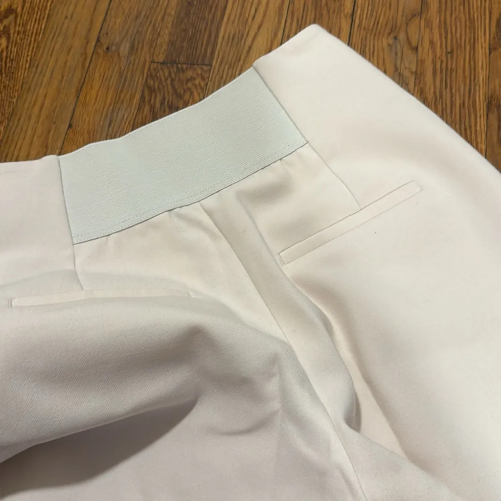 Peserico Cream Tailored pull on Trouser pants made in Italy size 40 28 inseam - Image 7