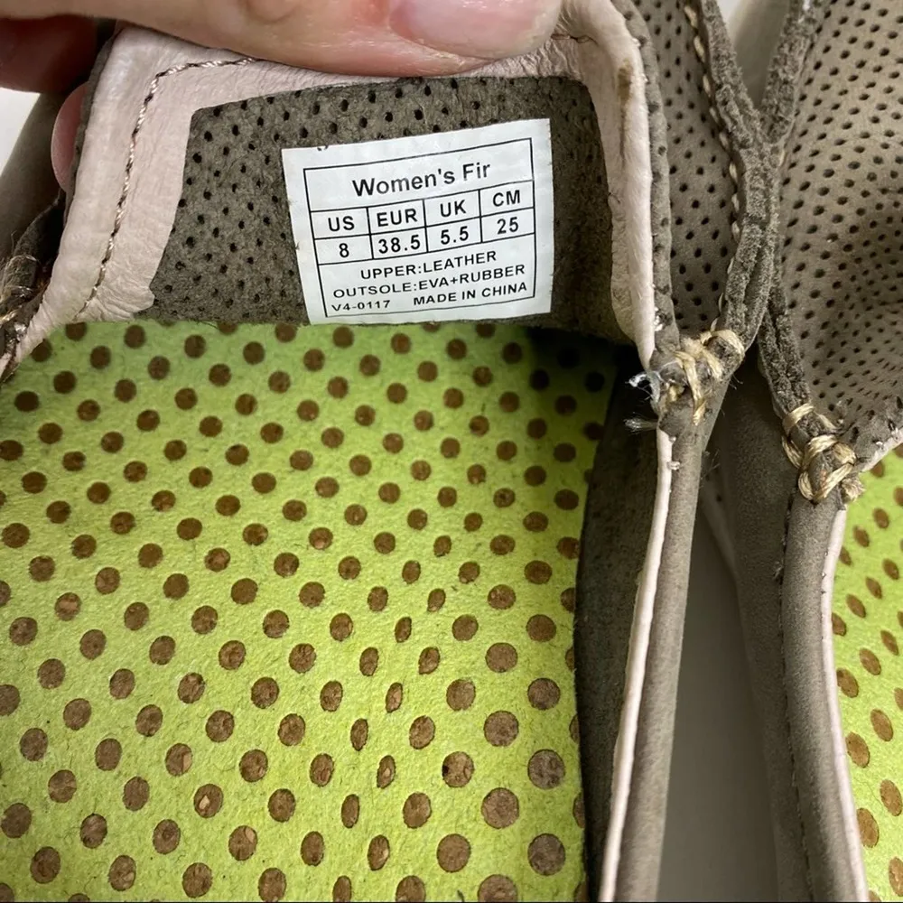 Superfeet Fir Bungee Cord Leather Loafers Slip On 8 - Image 7