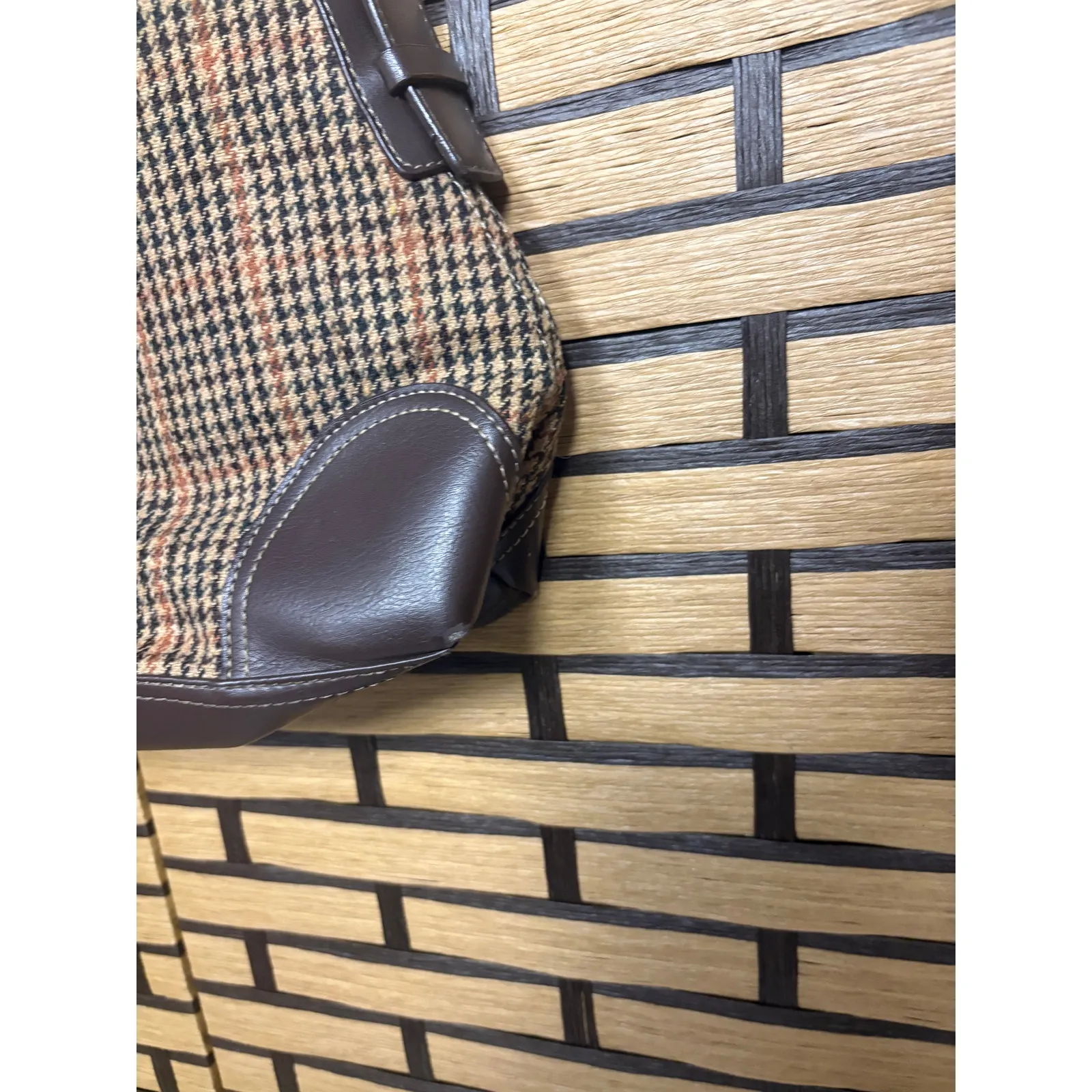 Croft & Barrow Brown Plaid Hobo Bag - Image 6