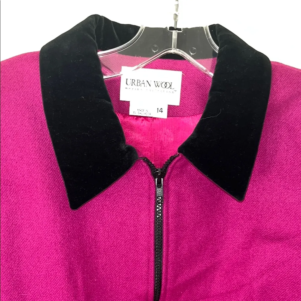 Vintage Merino Wool Skirt Suit Set Jacket and Skirt Size 14 - Image 3