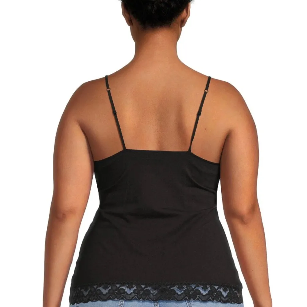 NO BOUNDARIES Womens Shelf Bra Cami Top Size 27W-29W 4X Juniors Lace Trim NWOT - Image 2