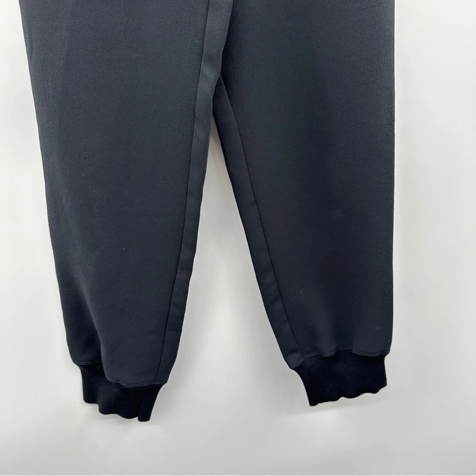 Aritzia Wilfred Solid Black Mid‎ Rise Ankle Length Drawstring Pull On Joggers XS - Image 3