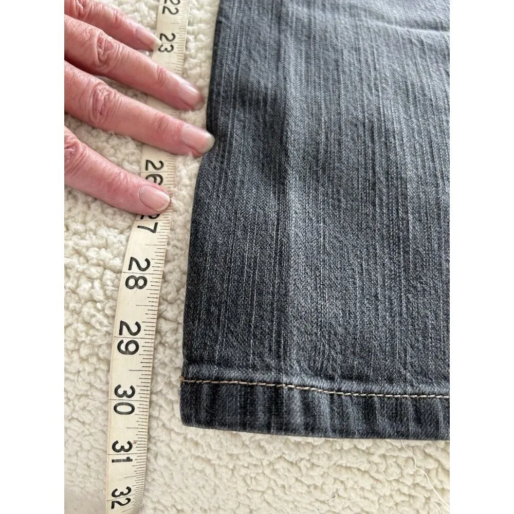 DKNY Jeans Womens Black Soho Boot Cut Stretch Denim Mid Rise 5 Pocket Size 6R - Image 8