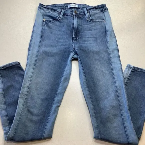 Good American Good Waist 0/25 Two Toned‎ Side Panel Jeans - Image 5
