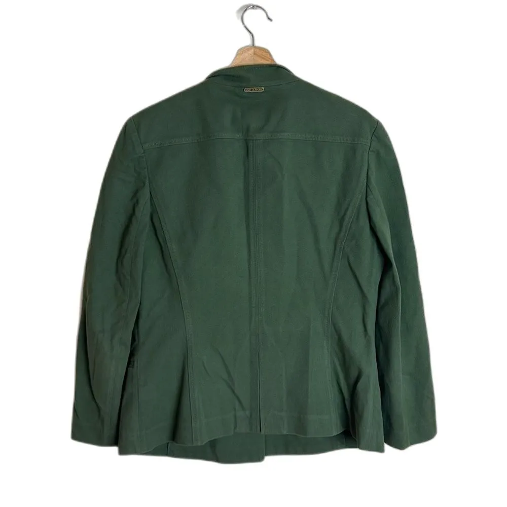 St. John Sport By Marie Gray olive Green sports Jacket Size Large - Image 10