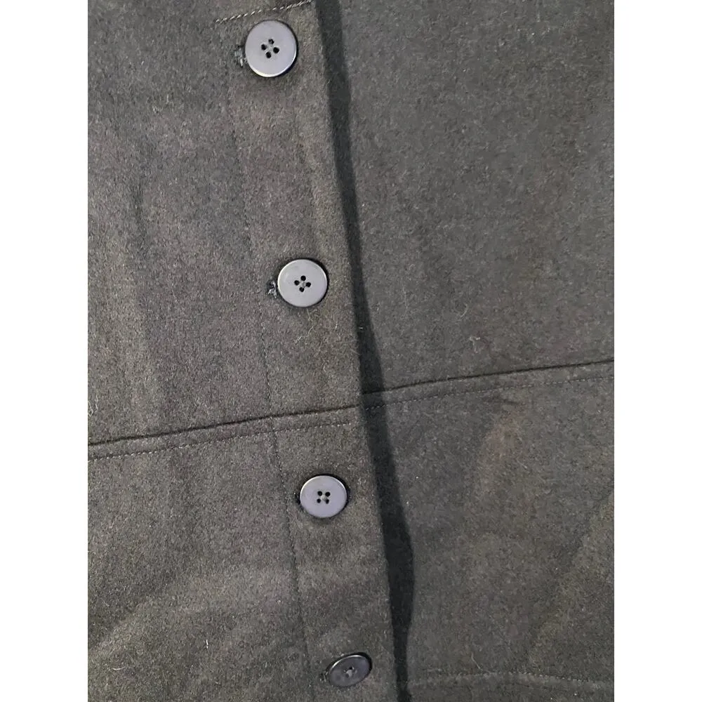 Ann Taylor Navy Blue Wool Blend Button Front Blazer Jacket Women Sz S - Image 7