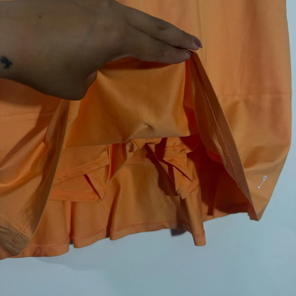 NEW Belyn Key Ruffle Golf Skort Cantaloupe Orange Size‎ Small - Image 7