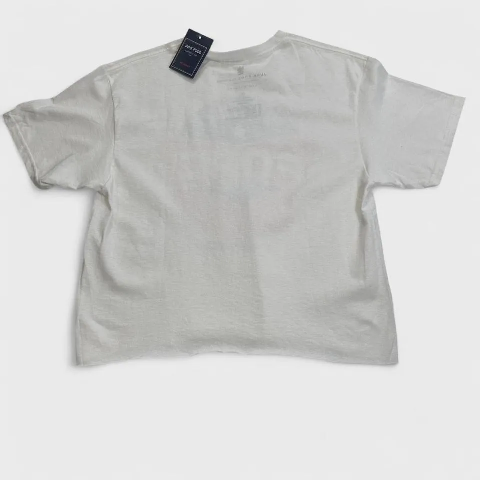 NWT Vintage Ford Mustang Crop Top Shirt S White 1968 Auto Muscle Car USA Tee - Image 2