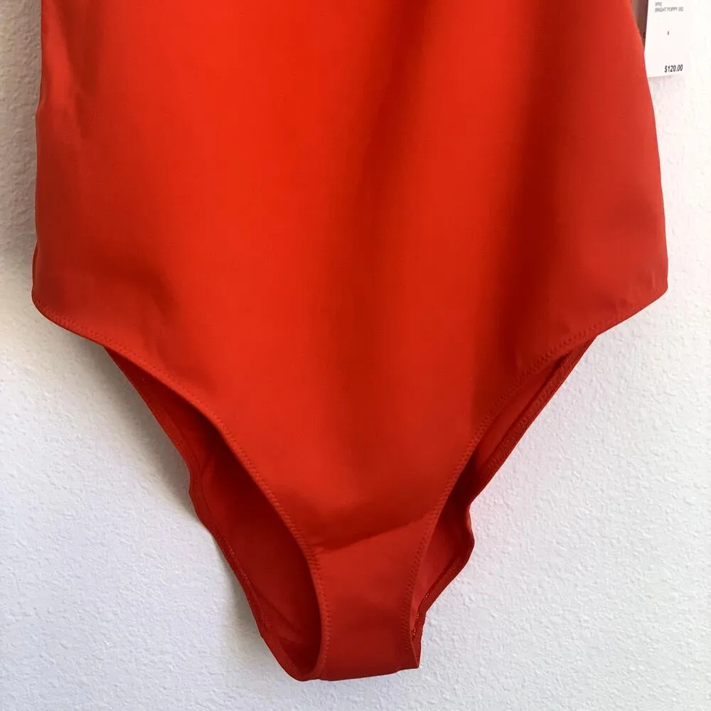 NWT Good American Sculpt One-Piece Swimsuit in Bright Poppy 002 - Image 7