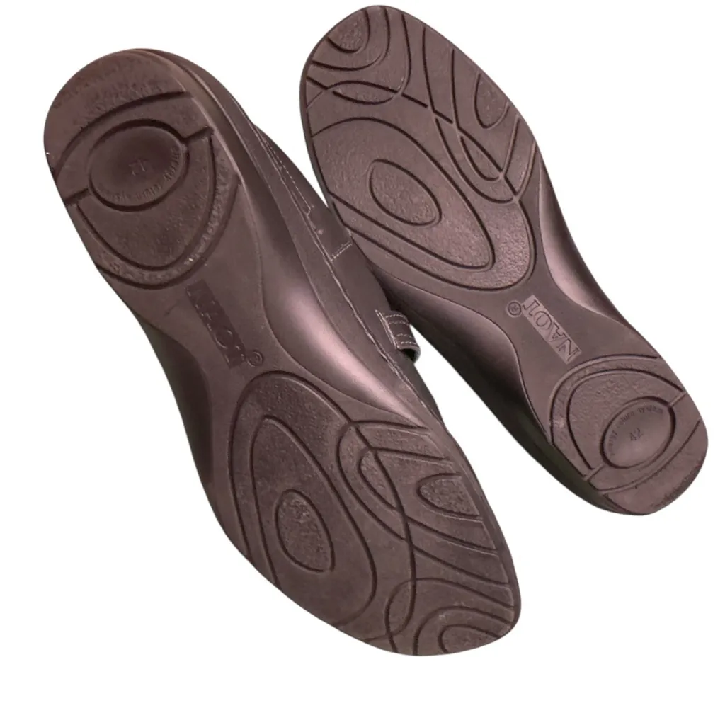 Naot Kirei Mary Jane Comfort Shoes Black Leather Suede Combo EU 42 US 11 Fall 25 - Image 9