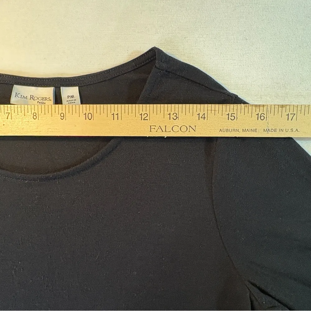 Kim Rogers Gray 3/4 Sleeve Boxy Blouse - Image 6