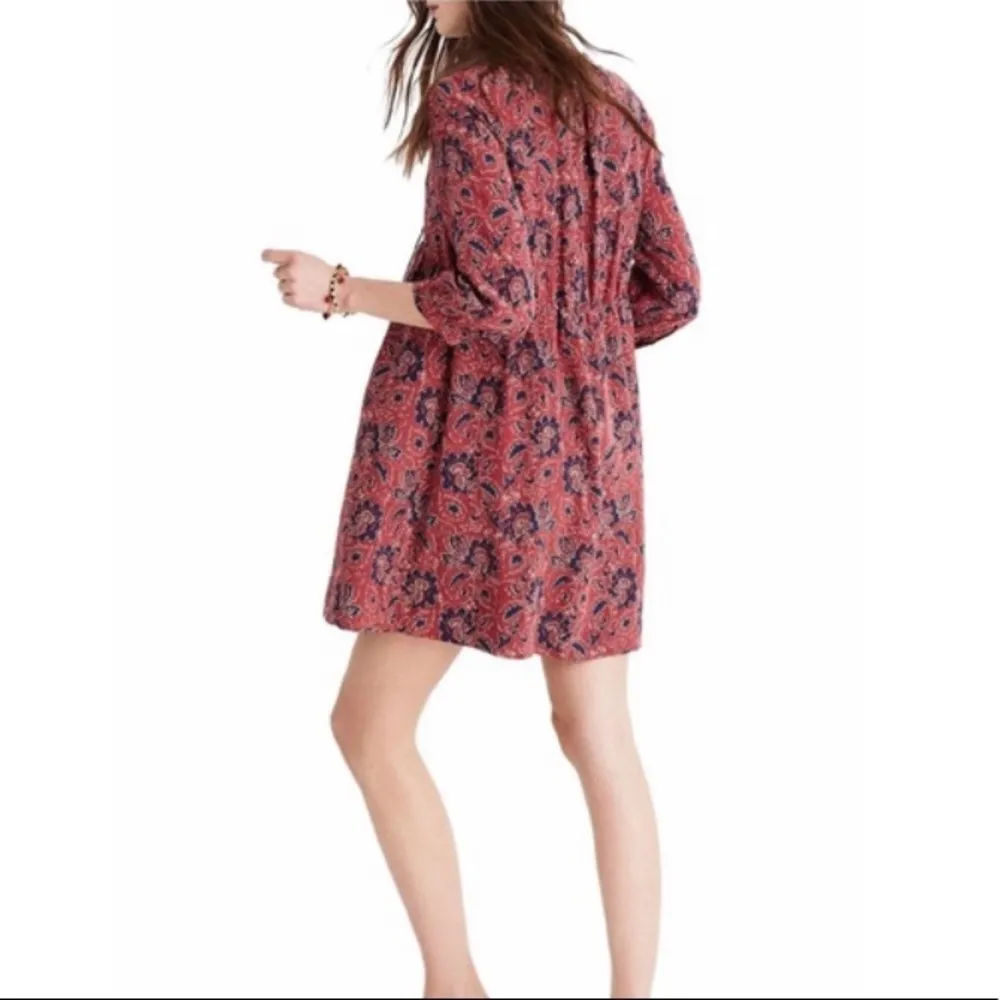 Madewell Assam Silk Floral Babydoll Dress - Image 2