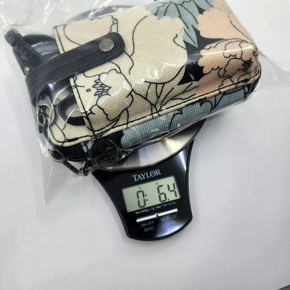 Sakroots Duo Wristlet & Crossbody Travel Bag Smartphone Artist Circle Peony - Image 13