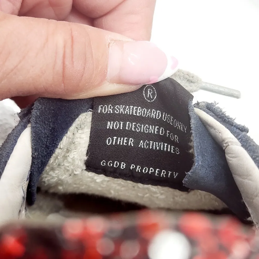 Golden Goose Super-Star Suede Blue & Red Sneakers Size 7 - Image 14