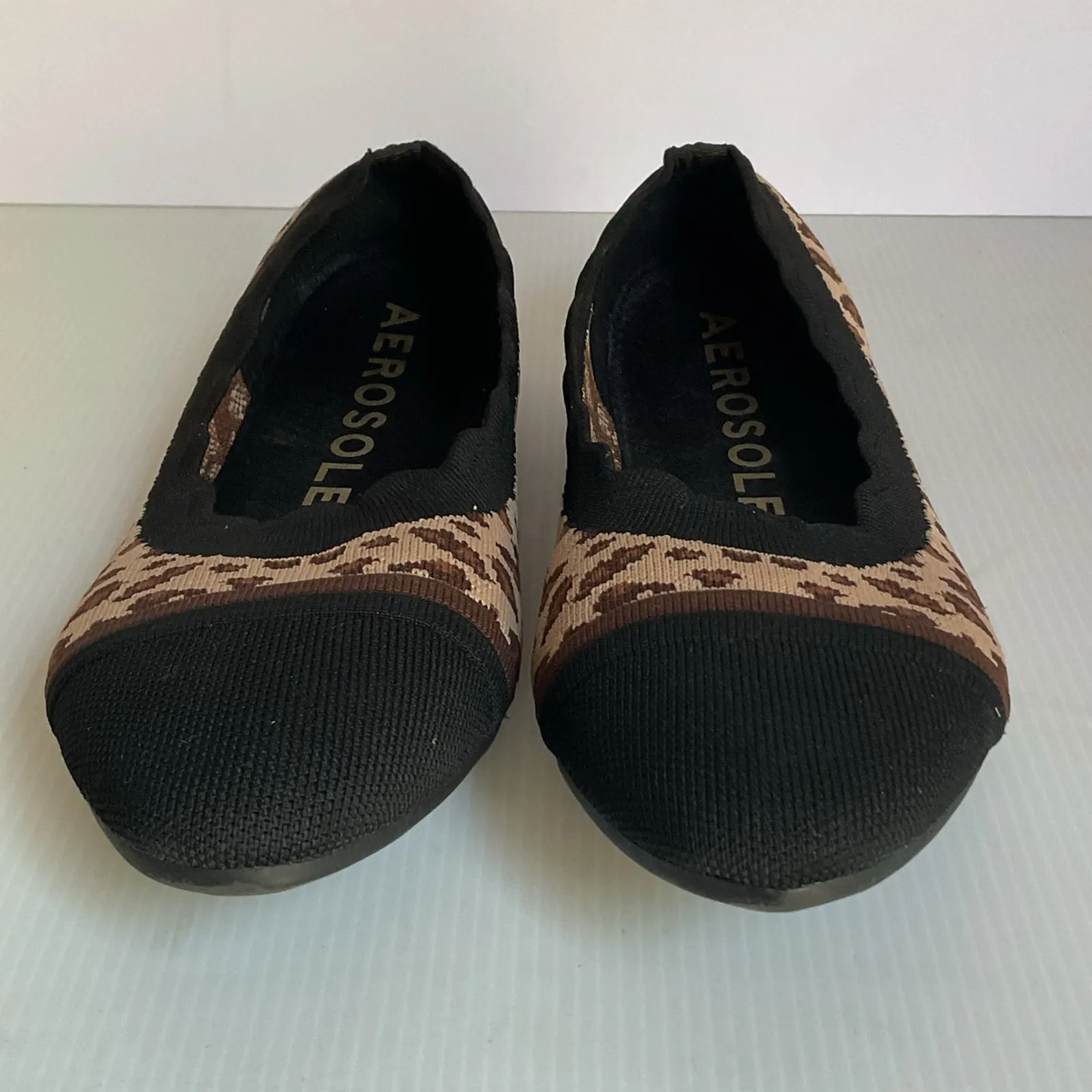 Aerosoles Leopard Print Flats Size 8M Women’s Slip On Ballet Shoes Round Toe - Image 5