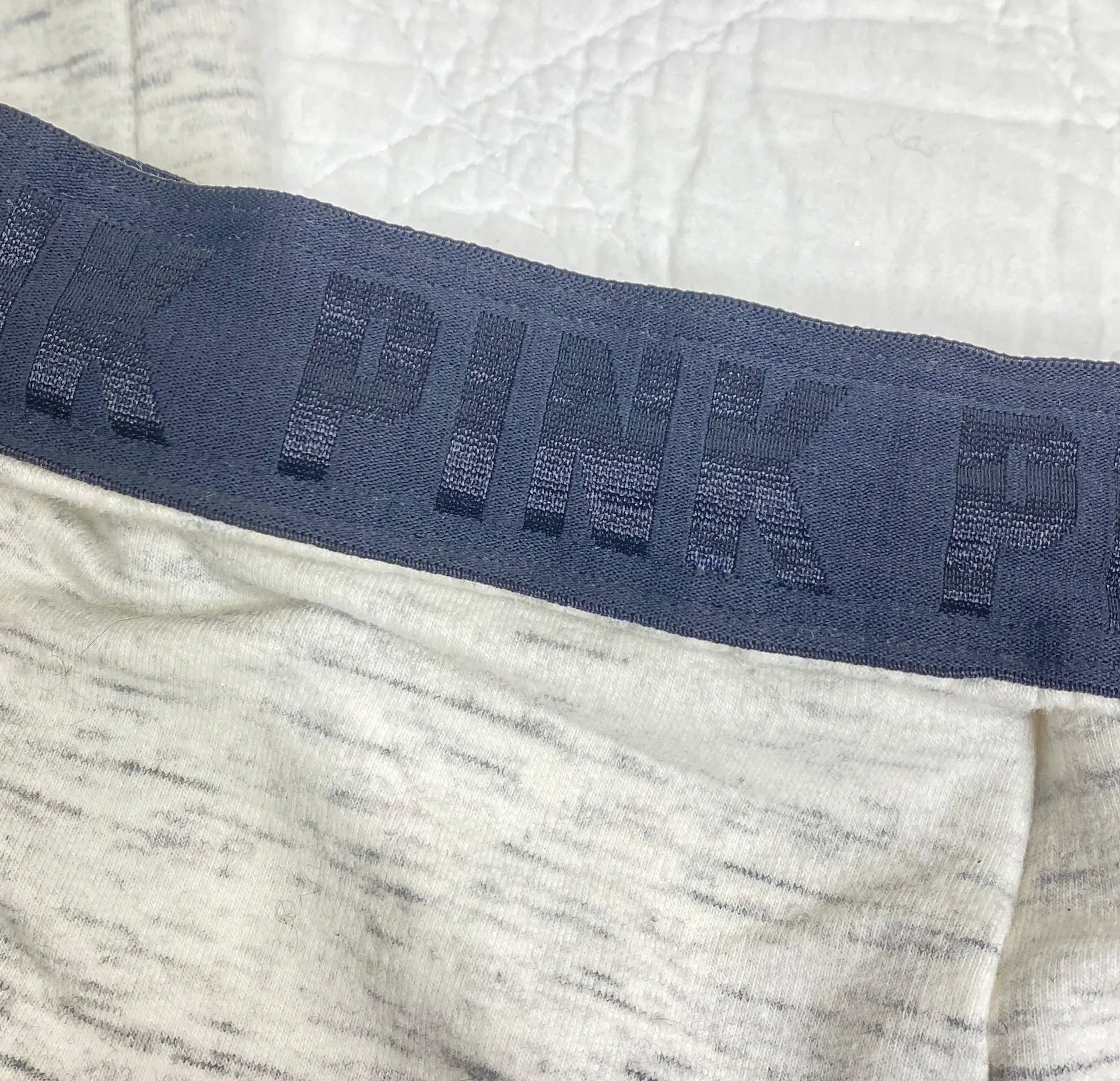 PINK Comfy Gray Sweatpants - Image 6