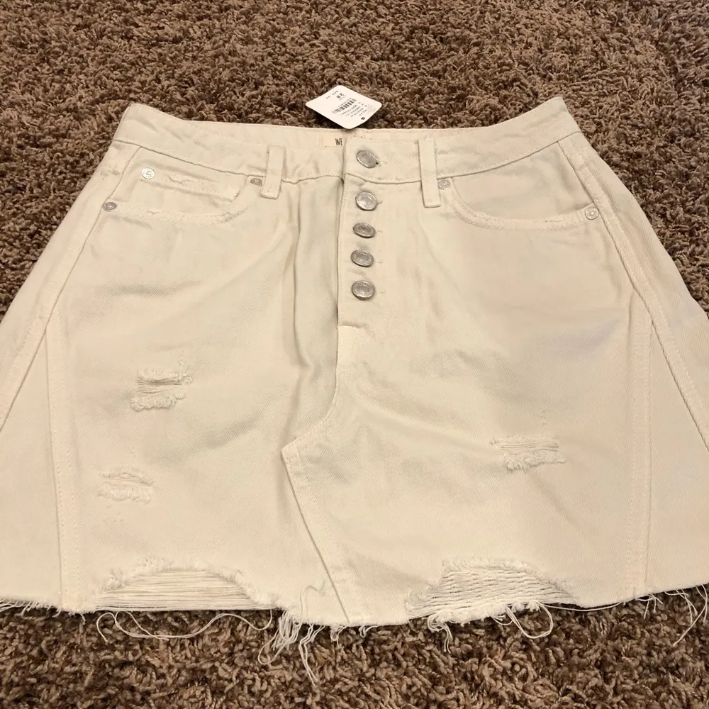 Free People NWT  Denim A-Line Skirt - Image 7