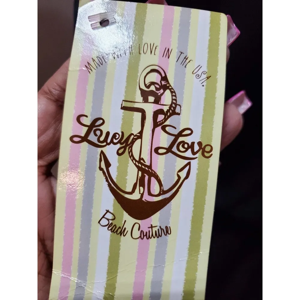 Lucy Love Women's Black Polyester Beach Coverup Knee Length Dress Size M - Image 9