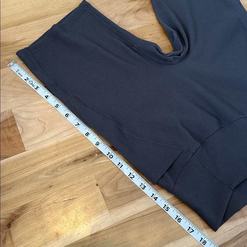 BuffBunny Collection Ribbed Biker Shorts Grey Medium Gray - Image 7