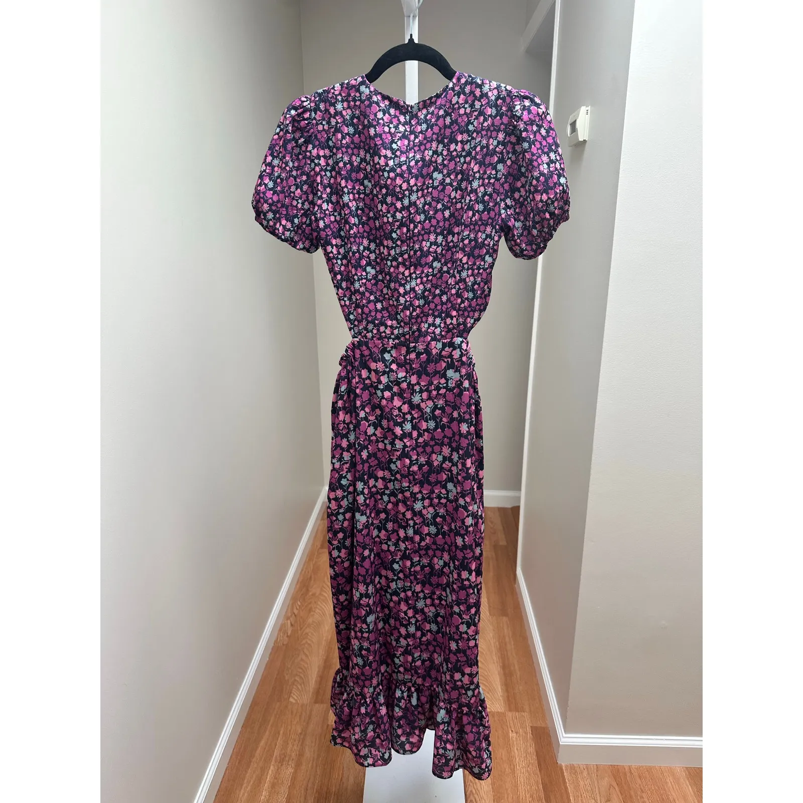 French Connection Bethany Verona Floral Cutout Midi Dress size 0 / XS - Image 8