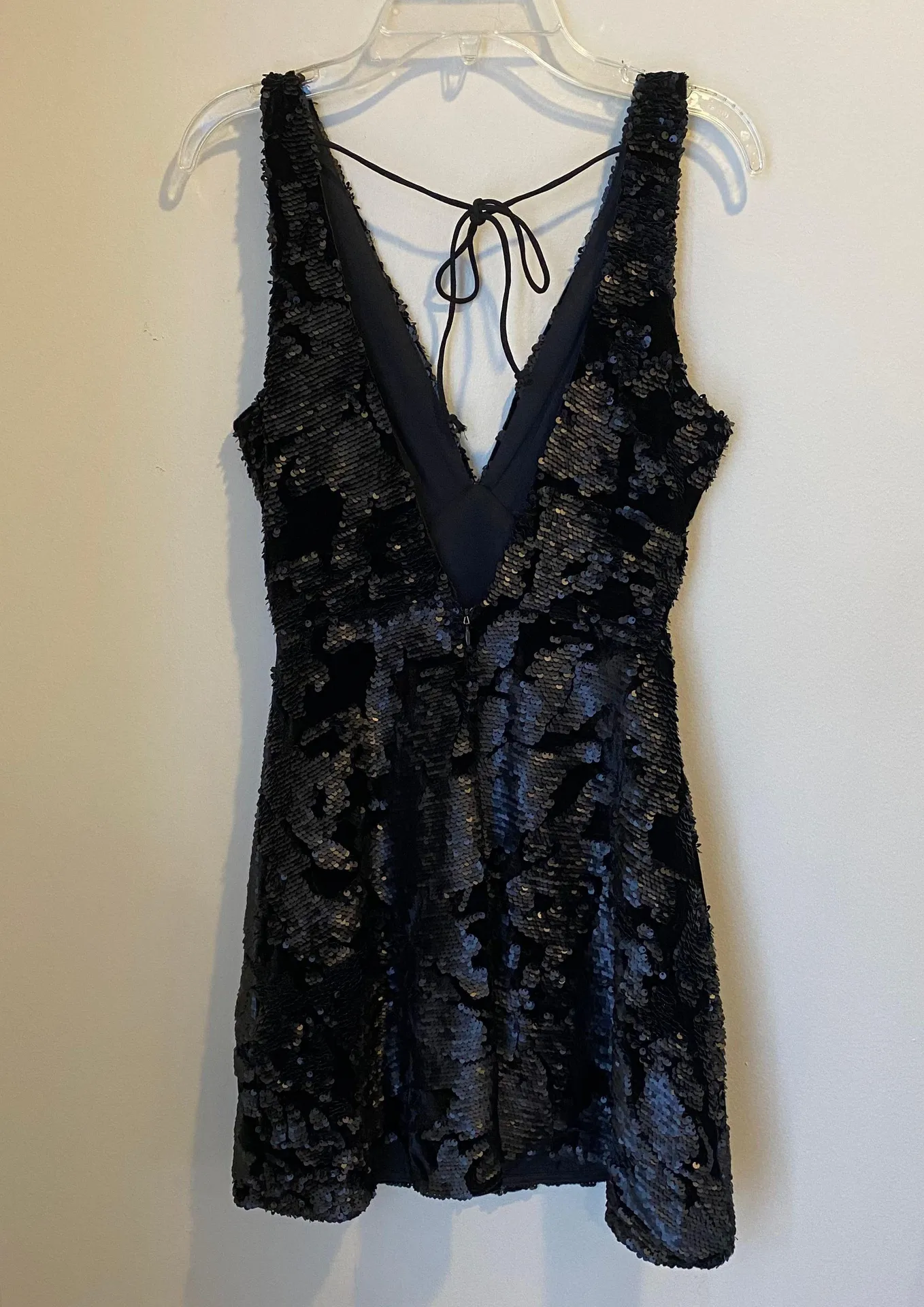 Black Sequin Dress - Image 2