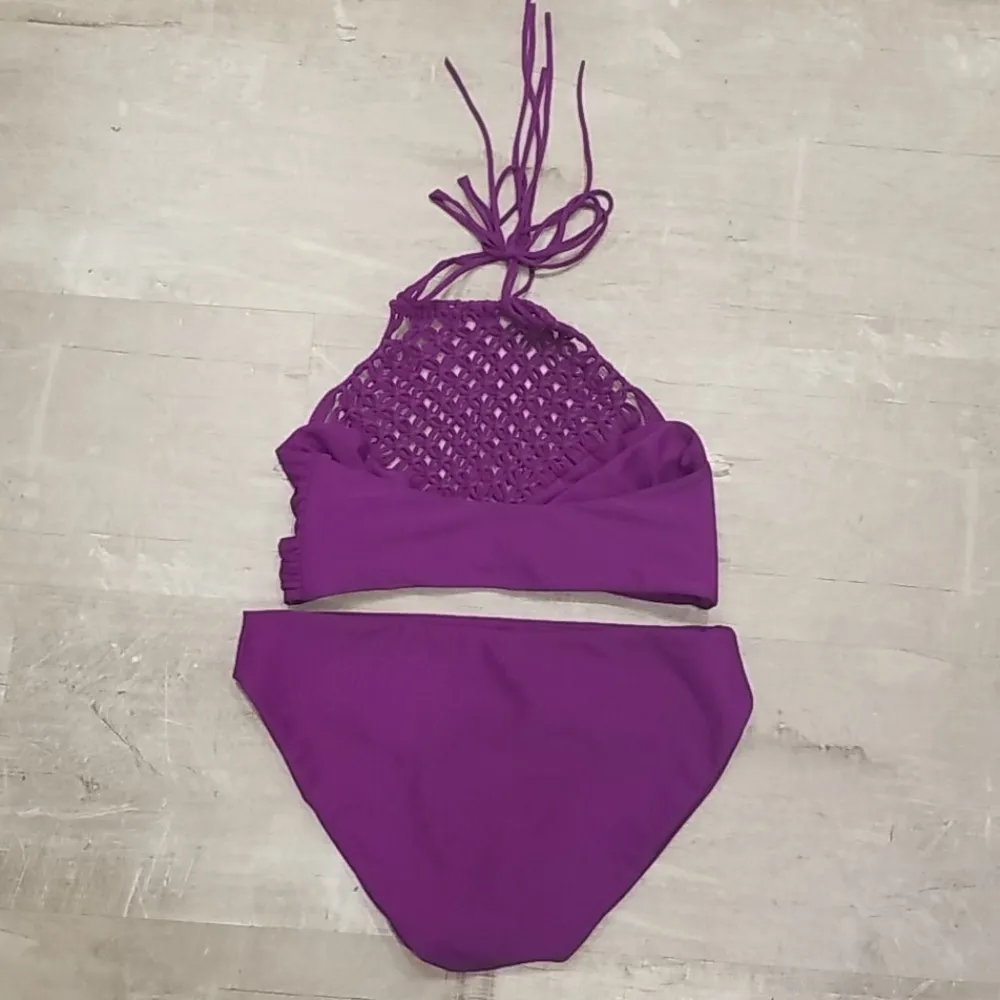 💕MIKOH💕 Macrame Woven Halter Bikini Set ~ Urchin - Image 10