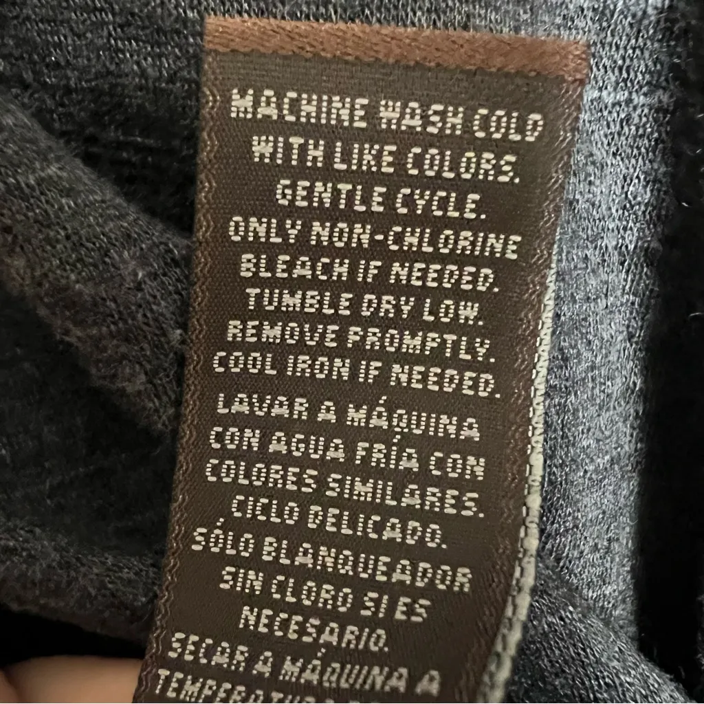 Knox Rose Boho Bell Sleeve Top Sz XXL Gray Crochet Knit Tunic Whimsigoth Witchy - Image 13