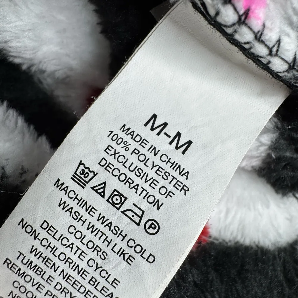 Kate Spade Striped Black and White Robe with Pink Dots Size M - Image 7