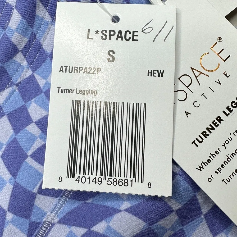 L*Space Blue and White Checkered Leggings - Image 11