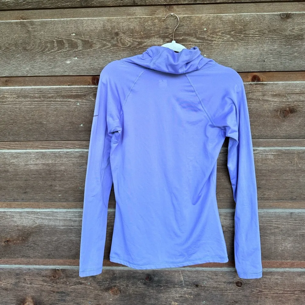 NIKE PRO cowl neck lavender sweater size medium - Image 2