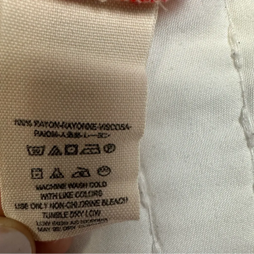 Free People Gardenia Combo Red White Floral Medallion Print Resortwear Romper - Image 14