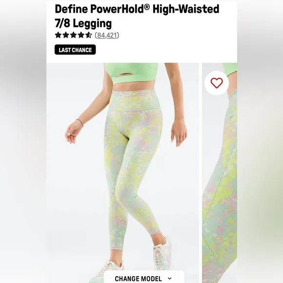 define powerhold high-waisted 7/8 leggings - Image 2