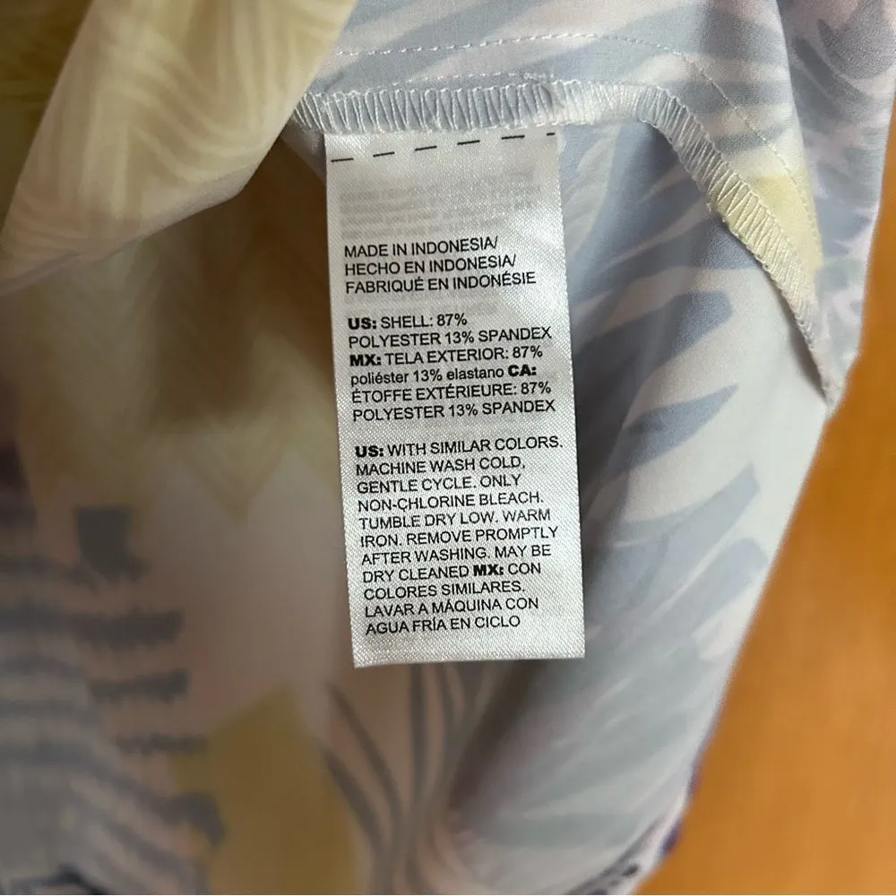 Chico's Zenergy UPF Neema Coastal Ruffle Sleeve Top Medium Golf Vacation Summer - Image 5