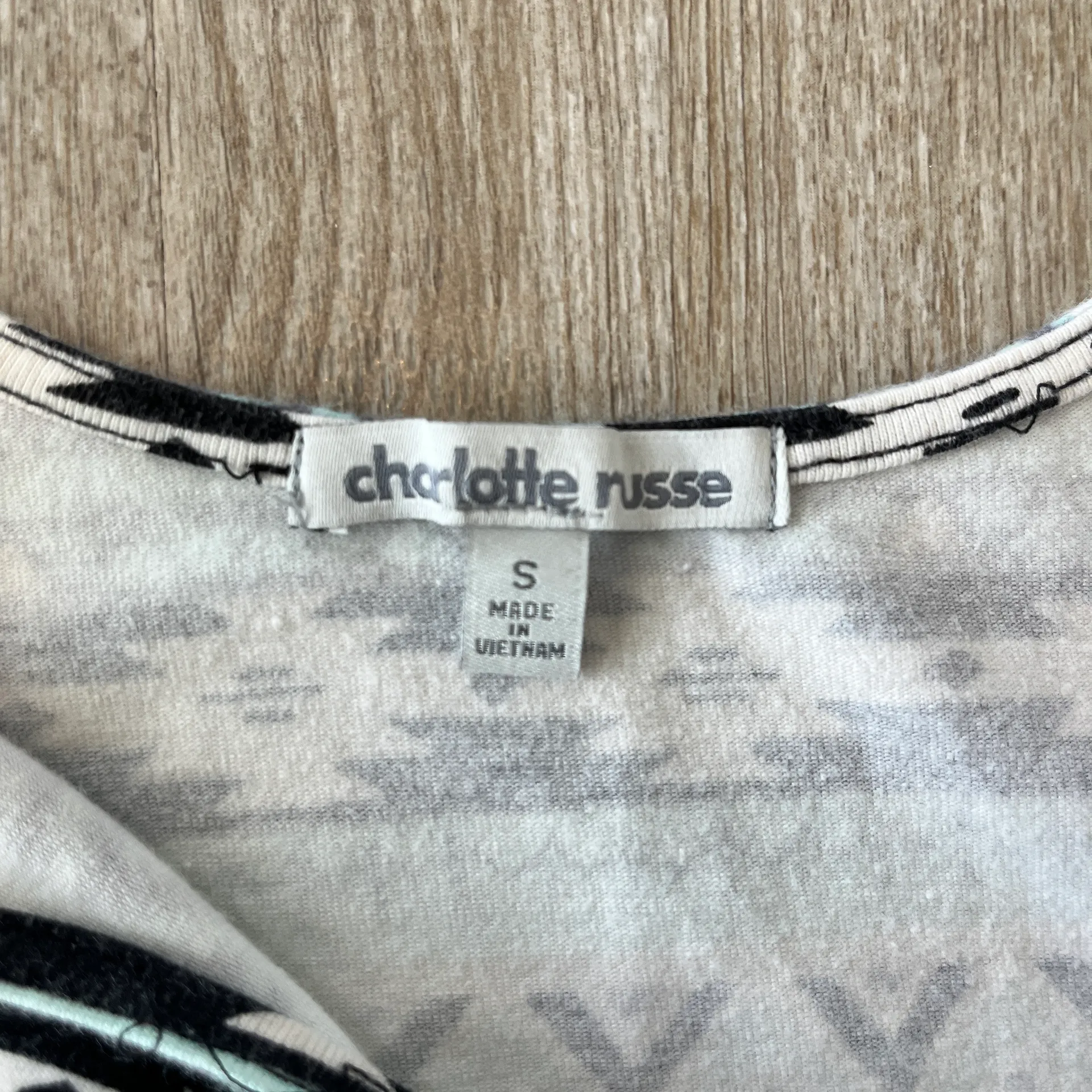 Womens Charlotte Russe Blue Aztec Bodycon Dress - S - Image 4