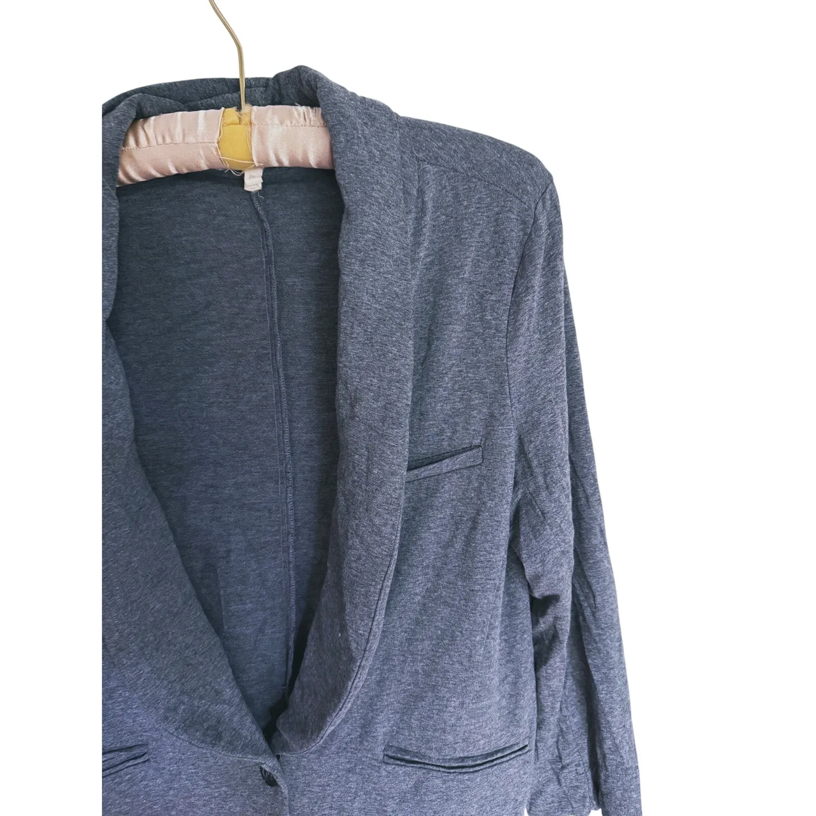 Joie Workleisure Jersey Knit Blazer Jacket M Gray Modern Career Elevated Casual Size M - Image 10