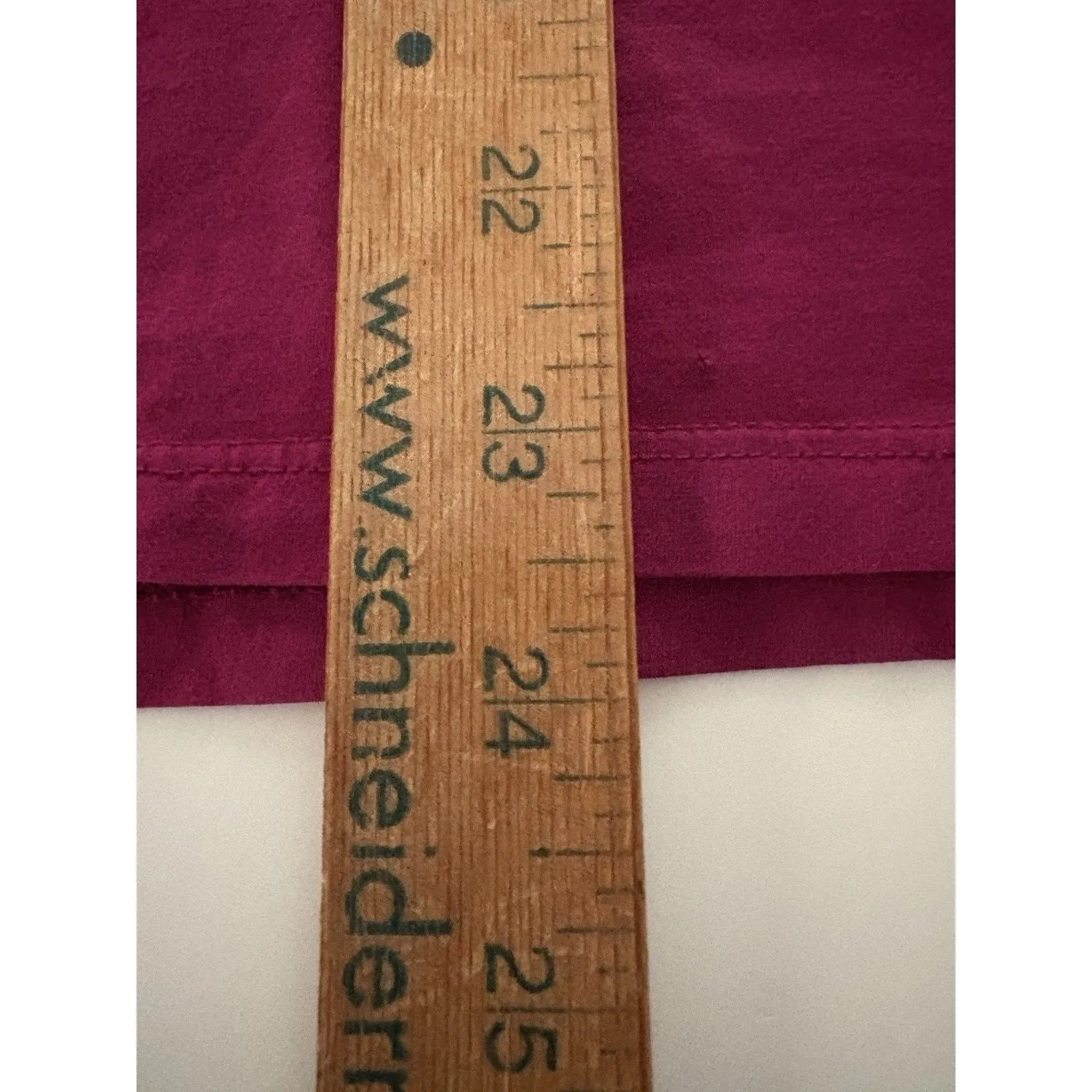 Lacoste Long Sleeve Tee Shirt Womens Size 40 (M) Burgundy Base Layer Hiking Ski - Image 6