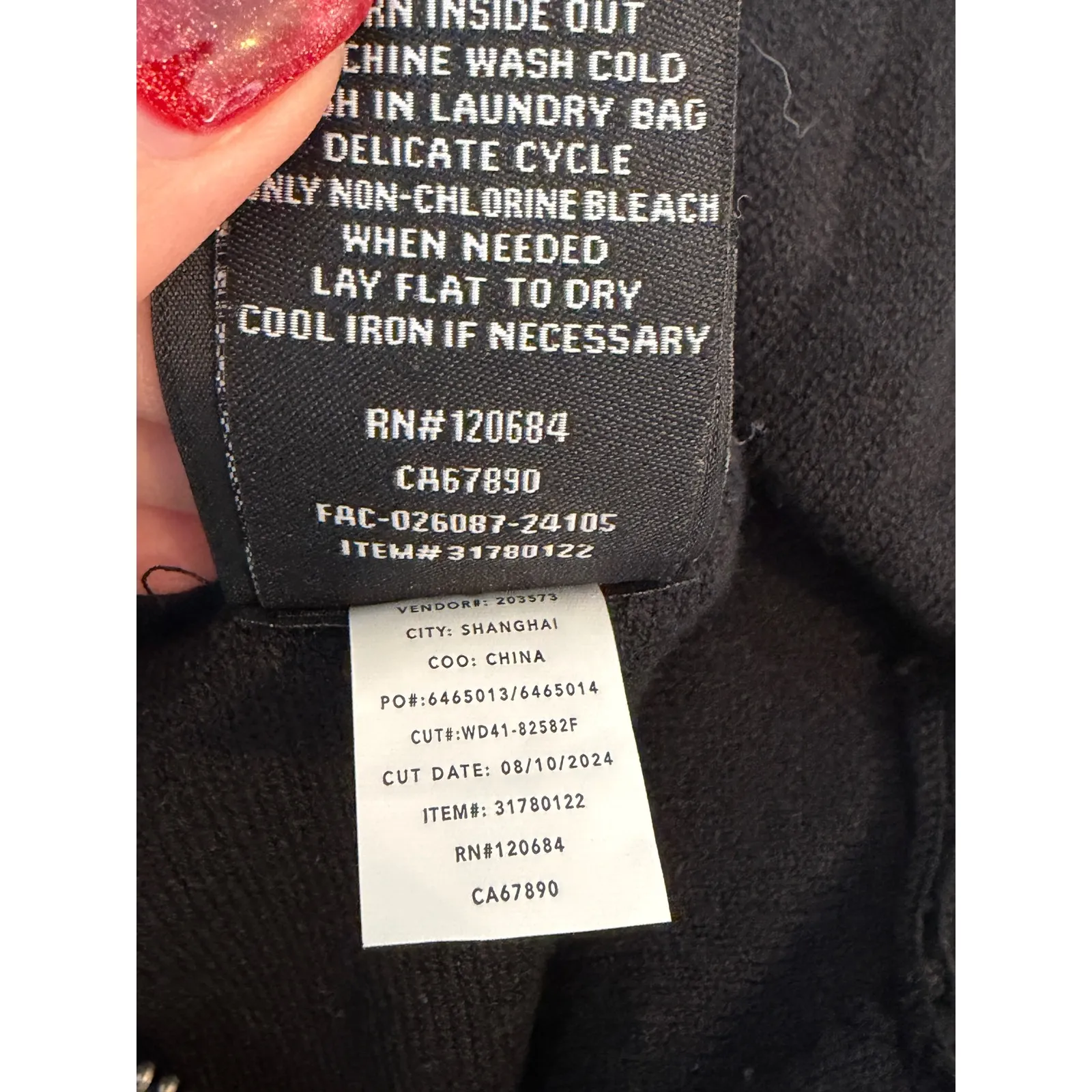 BoxLunch Exclusive Disney Mickey Mouse Ears Black Knit Zip Up Hoodie Womens M - Image 7